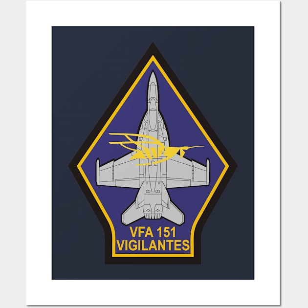 VFA-151 Vigilantes - F/A-18 Wall Art by MBK